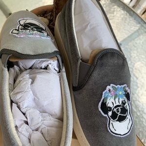 Pug slip on shoes
